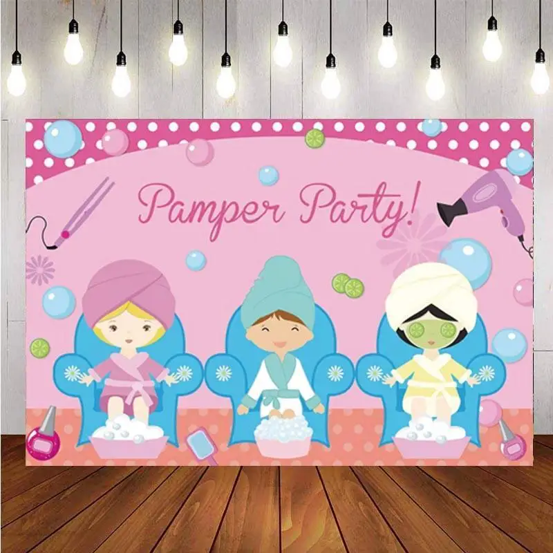 Photography Backdrop Spa Birthday Party Children Girls Custom Background Photo Studio Prop
Photography Backdrop Spa Birthday Party Children Girls Custom Background Photo Studio Prop