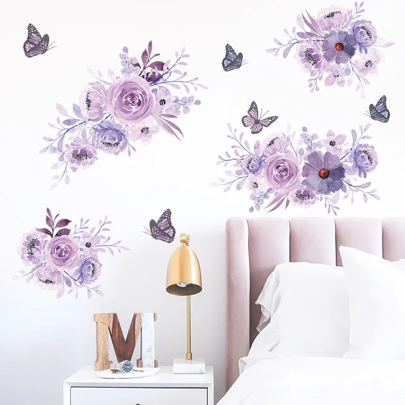 Fresh Purple Flowers Butterfly Wall Stickers Kid's Room Living Room Bedroom Home Decor Wall Stickers Home Decor Baby Nursery
Fresh Purple Flowers Butterfly Wall Stickers Kid's Room Living Room Bedroom Home Decor Wall Stickers Home Decor Baby Nursery