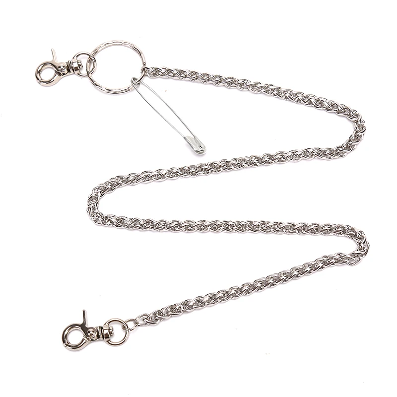 Fashion Punk Hip Hop Trendy Waist Chain Retro Silver Metal Pin Ring Clip Keyring Design Jeans Clothing Accessories
Fashion Punk Hip Hop Trendy Waist Chain Retro Silver Metal Pin Ring Clip Keyring Design Jeans Clothing Accessories