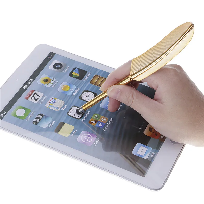 500pcs/lot Cute Fashion Feather capacitor pen for iPhone ipad tablet phone All Smart Mobile stylus condenser Unisex Universal
500pcs/lot Cute Fashion Feather capacitor pen for iPhone ipad tablet phone All Smart Mobile stylus condenser Unisex Universal