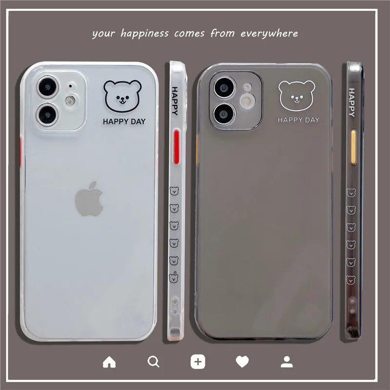 Cute Cartoon Shockproof Phone Case For iPhone 11 12 Pro Max 12 Mini 7 8 Plus XS Max X XR SE 2020 Side Printine Clear Soft Cover
Cute Cartoon Shockproof Phone Case For iPhone 11 12 Pro Max 12 Mini 7 8 Plus XS Max X XR SE 2020 Side Printine Clear Soft Cover