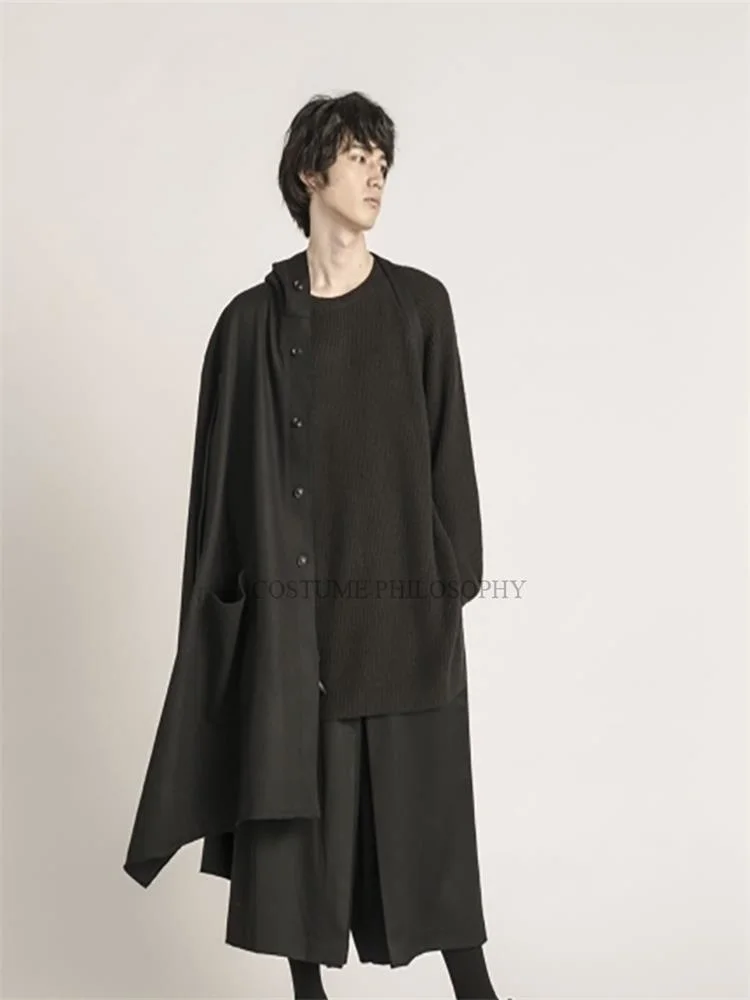 cloak Cloak coat autumn and winter woolen coat men's super loose oversize can be back removable
cloak Cloak coat autumn and winter woolen coat men's super loose oversize can be back removable