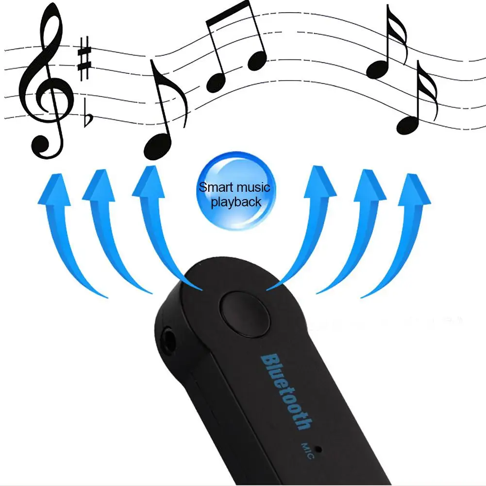 3 5 мм разъем AUX Wifi Bluetooth-совместимый адаптер Hands-free вызова автомобильный