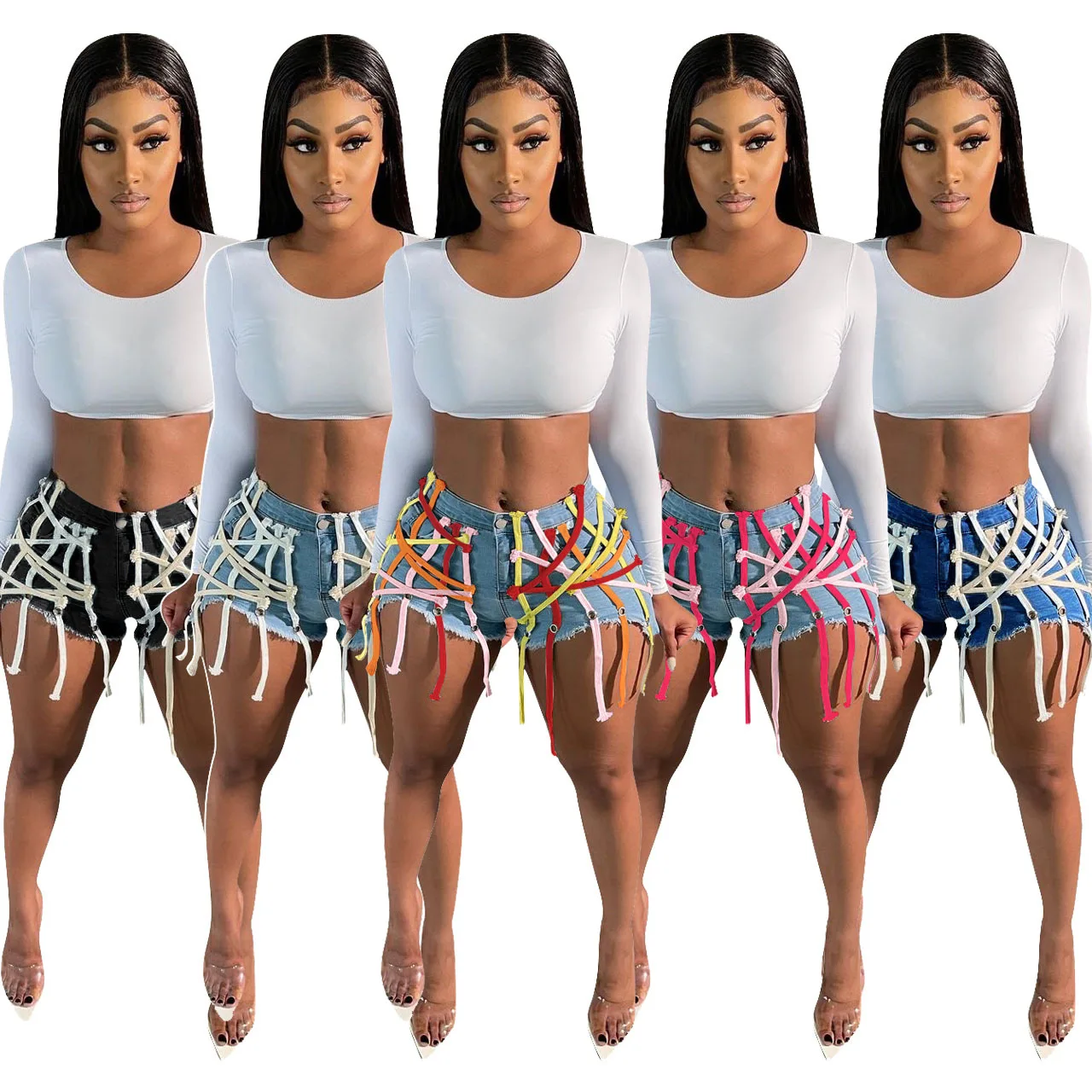 Distressed Women Denim Shorts Summer New Light Blue High Waist Bottom Shorts Club Party Activewear Outfits Bandage Short Jeans
Distressed Women Denim Shorts Summer New Light Blue High Waist Bottom Shorts Club Party Activewear Outfits Bandage Short Jeans