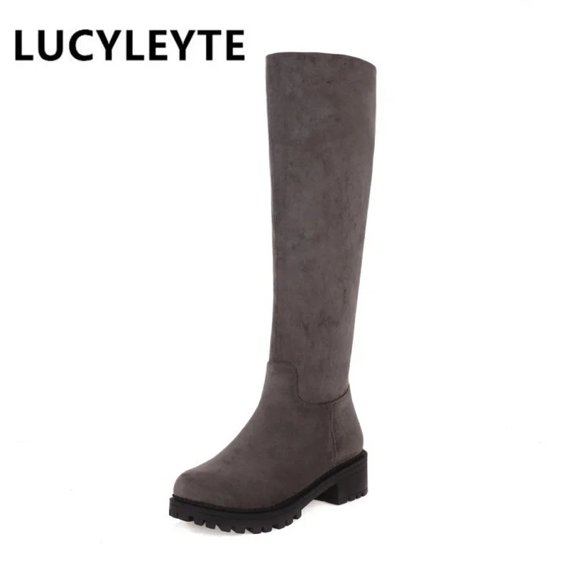 2021 Ladies Winter New European and American Fashion Comfortable Thick Heel Suede Warm Knee Snow Boots Female Knight Boots
2021 Ladies Winter New European and American Fashion Comfortable Thick Heel Suede Warm Knee Snow Boots Female Knight Boots