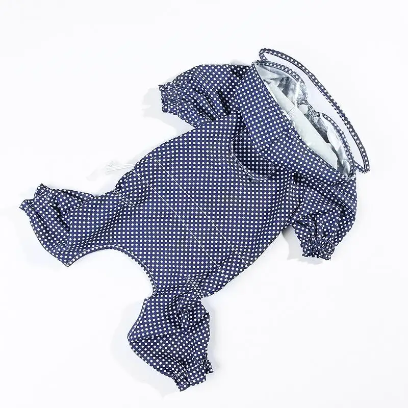 Dog Raincoat Korean Polka Dot Summer Outing Four-Legged Waterproof and Dustproof Clothes Puppy Pet Raincoat
Dog Raincoat Korean Polka Dot Summer Outing Four-Legged Waterproof and Dustproof Clothes Puppy Pet Raincoat