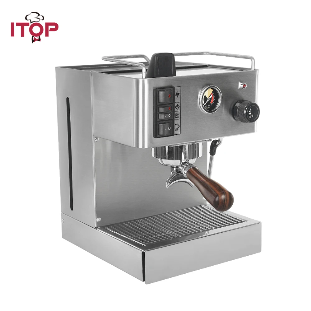 ITOP Semi-automatic 1050W Espresso Coffee Maker Machine 3.5L Fully Stainless Steel Italian Coffee Maker Milk Foam Bubble Maker
ITOP Semi-automatic 1050W Espresso Coffee Maker Machine 3.5L Fully Stainless Steel Italian Coffee Maker Milk Foam Bubble Maker