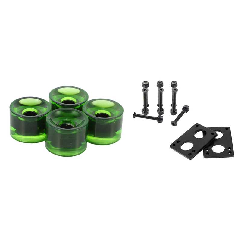 1 Set Skateboard Riser Pads 6Mm Rubber Gasket & 4Pcs 70X51mm Skateboard Longboard Wheels Cruiser Wheel Roller Tyre
1 Set Skateboard Riser Pads 6Mm Rubber Gasket & 4Pcs 70X51mm Skateboard Longboard Wheels Cruiser Wheel Roller Tyre