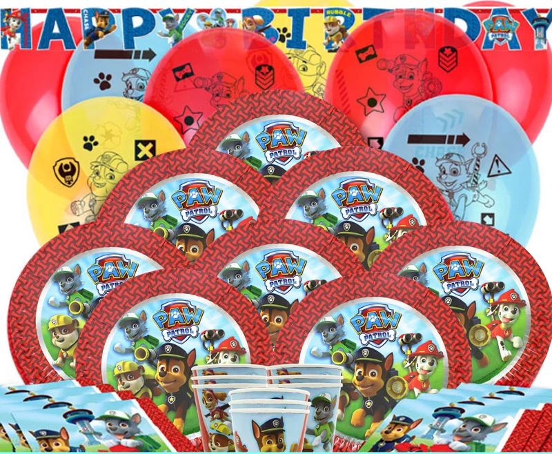 Paw Patrol Birthday Party Set Children Birthday Parties Decorations Disposable Paper Cups Plates Knife Spoon Tableware Supplies
Paw Patrol Birthday Party Set Children Birthday Parties Decorations Disposable Paper Cups Plates Knife Spoon Tableware Supplies