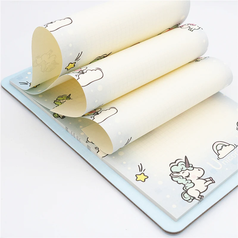 A5 writing Memo Pad With clipboards A variety of cute cartoon patterns such as unicorns are sent randomly
A5 writing Memo Pad With clipboards A variety of cute cartoon patterns such as unicorns are sent randomly