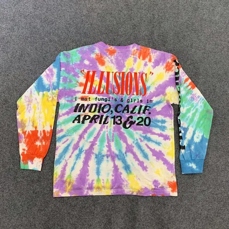 19SS CPFM XYZ иллюзии Tie Dye рубашка с длинным рукавом 1:1 версии kanye west CPFM футболки для мужчин и женщин уличная одежда хип-хоп рубашка
19SS CPFM XYZ иллюзии Tie Dye рубашка с длинным рукавом 1:1 версии kanye west CPFM футболки для мужчин и женщин уличная одежда хип-хоп рубашка