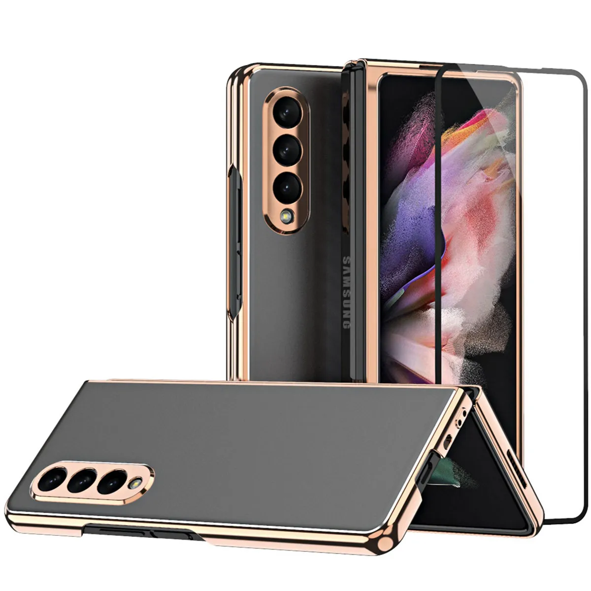 Алюминиевый металлический откидной Чехол для Samsung Galaxy Z Fold 3, противоударный бронированный бампер, Защитная пленка для экрана, чехол для Galaxy Z FOLD 3
Алюминиевый металлический откидной Чехол для Samsung Galaxy Z Fold 3, противоударный бронированный бампер, Защитная пленка для экрана, чехол для Galaxy Z FOLD 3
