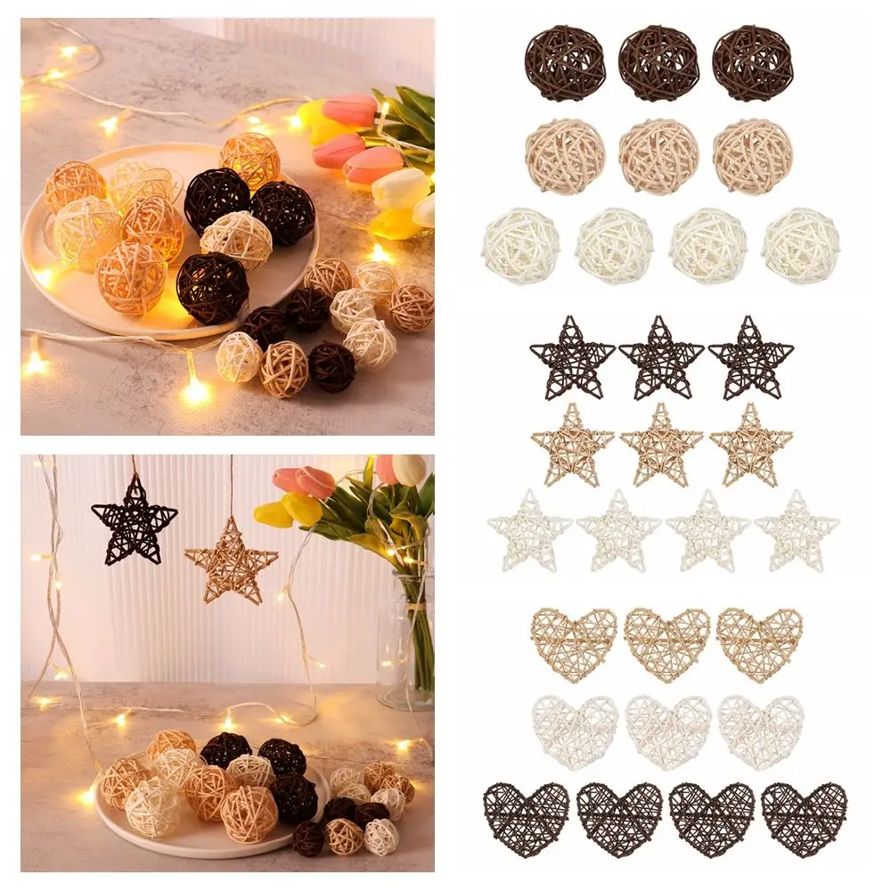 Mixed Color Wedding Party Supplies Wood Coffee White Rattan Ball Heart Stars Home Decorations Christmas Tree Ornament
Mixed Color Wedding Party Supplies Wood Coffee White Rattan Ball Heart Stars Home Decorations Christmas Tree Ornament