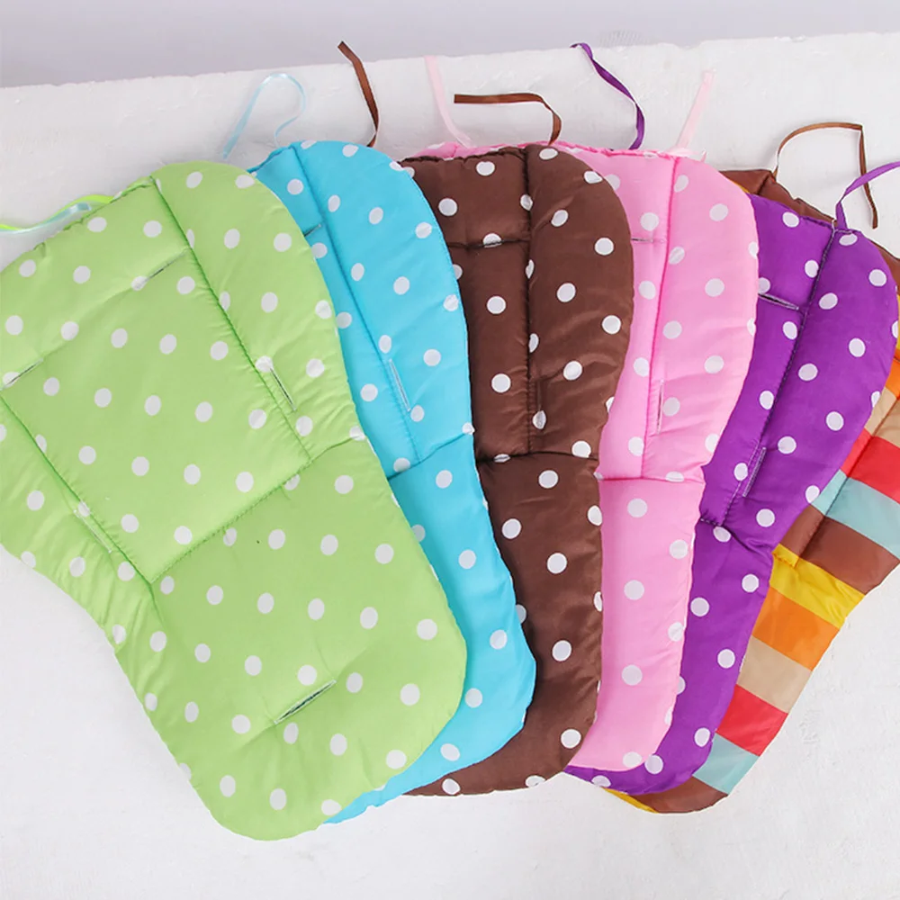 Baby Thick Pushchair Mat Dot Liner Cover Buggy Pram Seat Cushion Cotton Diapers Changing Nappy Pad Seat Stroller Accessories