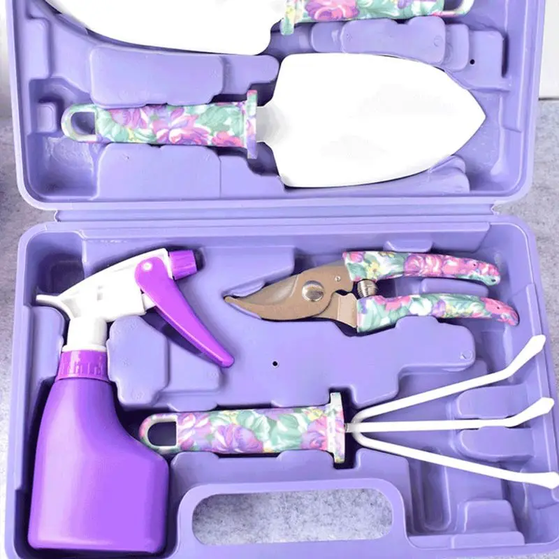 5 Pcs Mini Hand Transplant Garden Spray Bottle Shovel Rake with Non-slip Handle 203F 
5 Pcs Mini Hand Transplant Garden Spray Bottle Shovel Rake with Non-slip Handle 203F