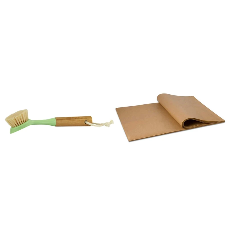 100Pcs Unbleached Parchment Paper, Precut Baking Liners Sheets Paper with 1Pcs Natural Bamboo Dish Brush Hand Brush
100Pcs Unbleached Parchment Paper, Precut Baking Liners Sheets Paper with 1Pcs Natural Bamboo Dish Brush Hand Brush