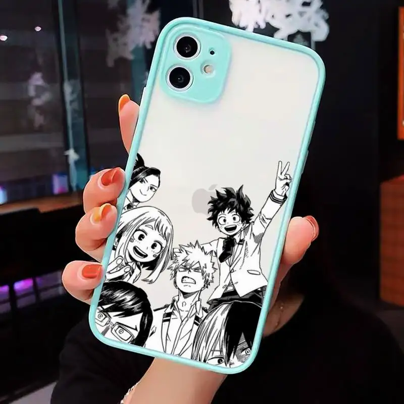 my hero academia anime cool Phone Case Matte Transparent for iPhone 7 8 11 12 s mini pro X XS XR MAX Plus cover funda
my hero academia anime cool Phone Case Matte Transparent for iPhone 7 8 11 12 s mini pro X XS XR MAX Plus cover funda