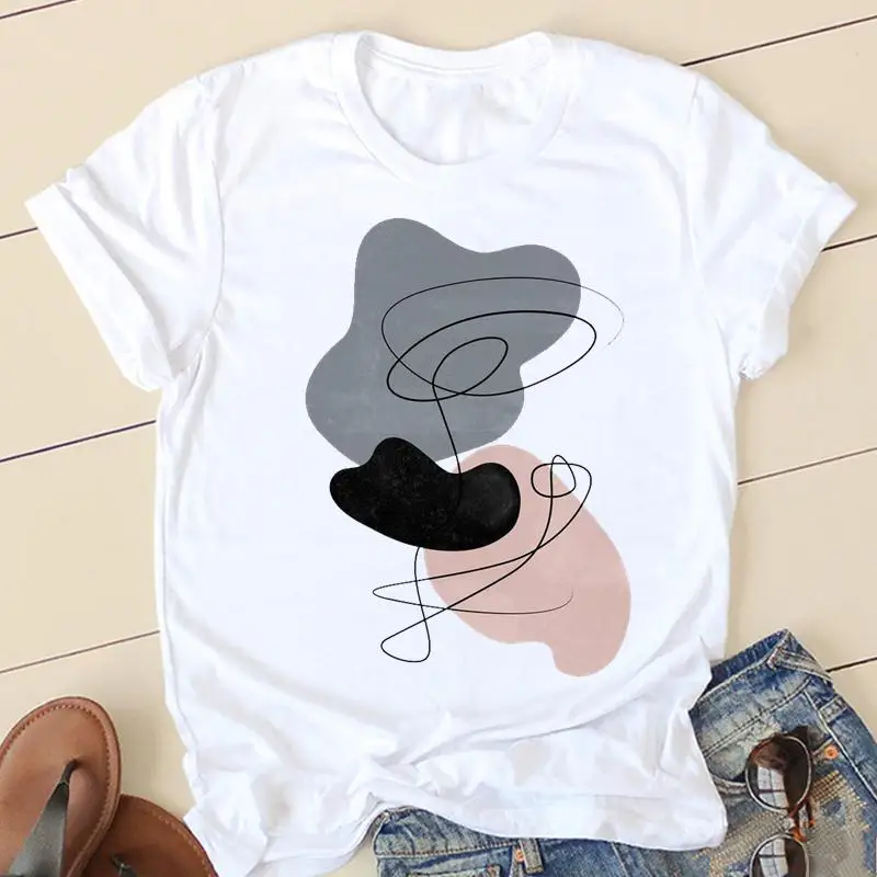 Футболка женская с коротким рукавом, модная мультяшная одежда, Милая футболка в абстрактном стиле 90-х, с графическим принтом, весна-лето
Футболка женская с коротким рукавом, модная мультяшная одежда, Милая футболка в абстрактном стиле 90-х, с графическим принтом, весна-лето