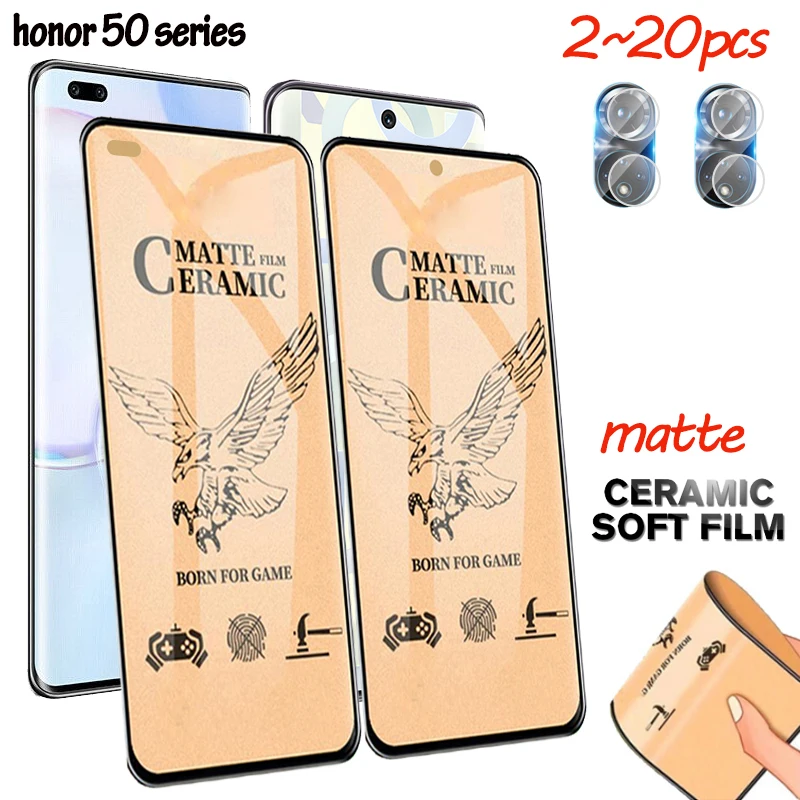 2~20pcs, Soft Matte Ceramic Glass for honor 50 Screen Protector honor 50 pro se lite 50lite xonor 50 honor50 Camera protection
2~20pcs, Soft Matte Ceramic Glass for honor 50 Screen Protector honor 50 pro se lite 50lite xonor 50 honor50 Camera protection