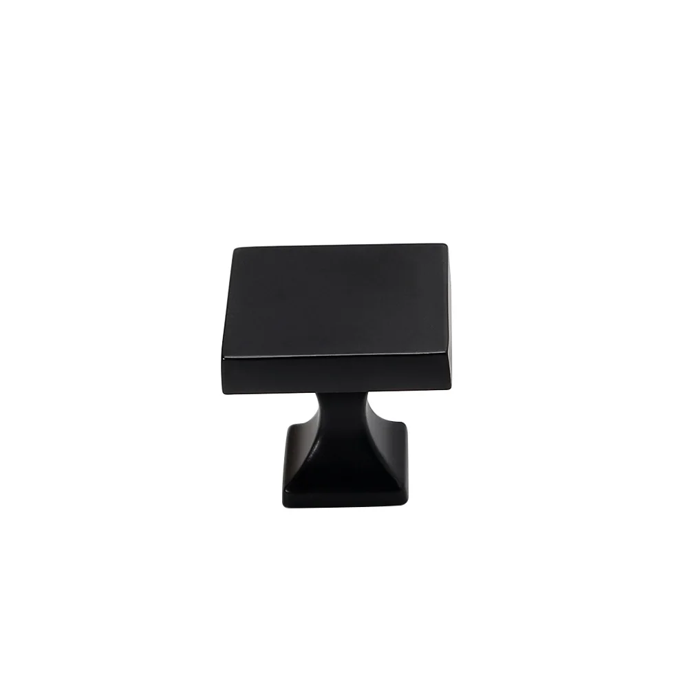 

Black Kitchen Cabinet Handles Brushed Nickel Drawer Pulls Square Cupboard Door Knobs Modern Knobs for Bathroom Cabinets