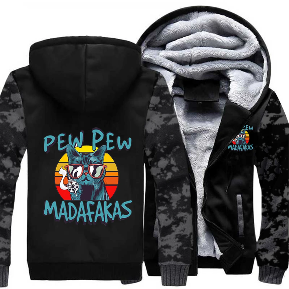 Funny Cat Pew Madafakas Winter Streetwear Jackets Thicken Camouflage Hoodies Pullover Sweatshirt Pullovers Coats Tracksuits Tops
Funny Cat Pew Madafakas Winter Streetwear Jackets Thicken Camouflage Hoodies Pullover Sweatshirt Pullovers Coats Tracksuits Tops