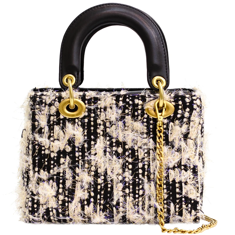 New Trend Woolen Shoulder Bag Chain Portable Bag Fashion Diana Bag Women Luxury Bag Messenger Bag 2020
New Trend Woolen Shoulder Bag Chain Portable Bag Fashion Diana Bag Women Luxury Bag Messenger Bag 2020