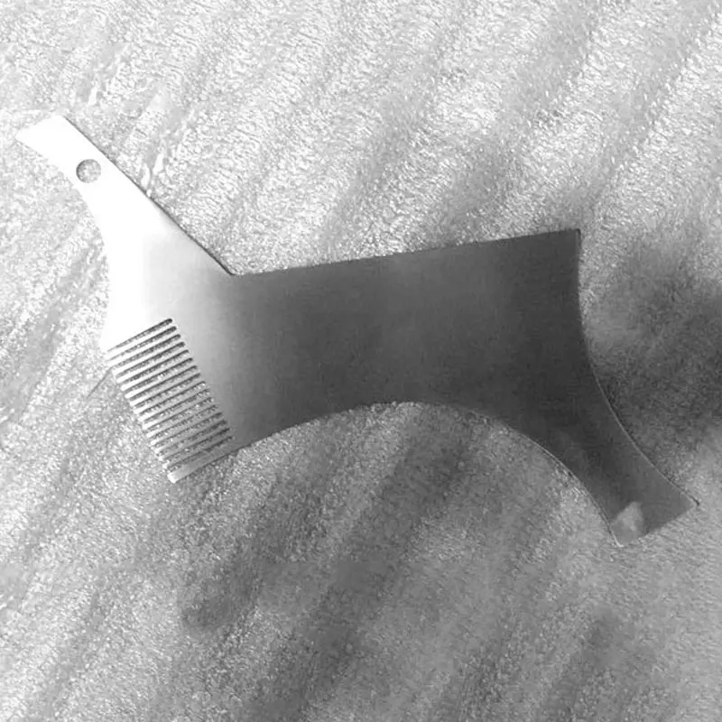 Stainless Steel Beard Styling Template Stencil Hair Comb for Men Shaping Tool 14x18x0.3cm
Stainless Steel Beard Styling Template Stencil Hair Comb for Men Shaping Tool 14x18x0.3cm