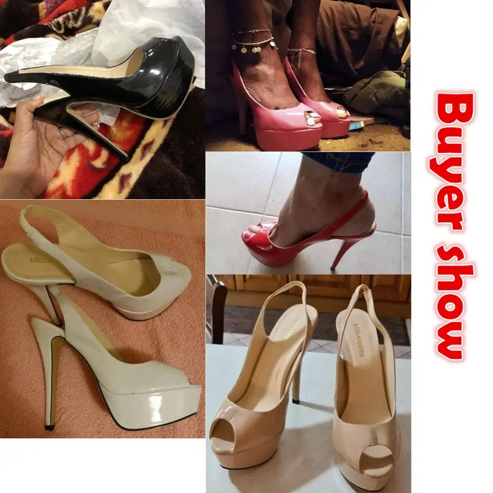 LOSLANDIFEN New 14CM Platform Super High Heels For Woman Sexy Open Toe Sandals Gladiator Party Dress Women Shoes Plus Size 42
LOSLANDIFEN New 14CM Platform Super High Heels For Woman Sexy Open Toe Sandals Gladiator Party Dress Women Shoes Plus Size 42