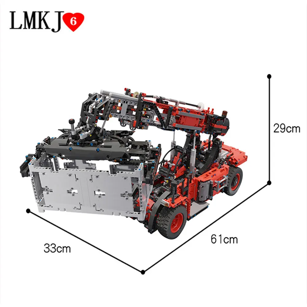 3500pcs Reach Stacker Simulation Truck Model MOC Building Blocks Agricultural Machine Bricks Kids Educational Gift for Children
3500pcs Reach Stacker Simulation Truck Model MOC Building Blocks Agricultural Machine Bricks Kids Educational Gift for Children