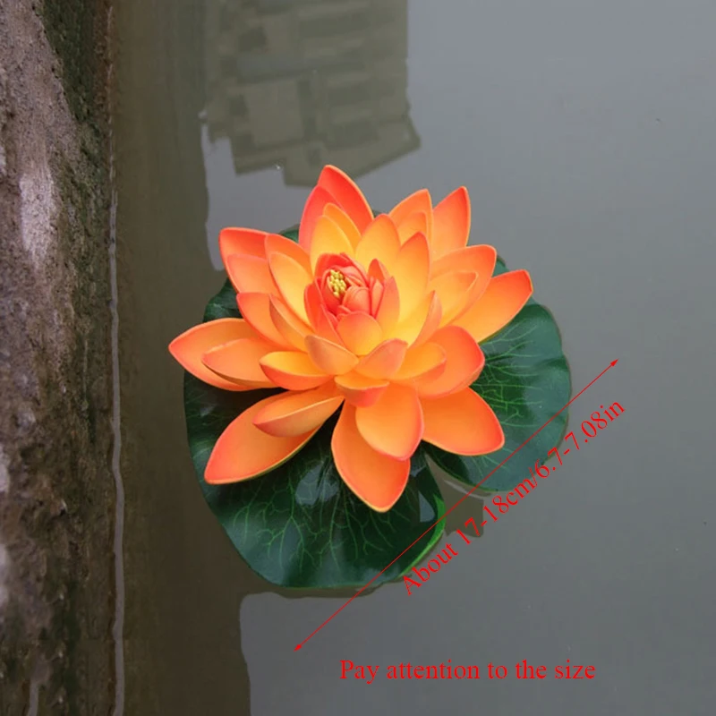 1Pcs Simulation Lotus Floating Flowers Water Lily Pond Decoration Tank Plant Artificial Lotus Flowers Floating Flowers Decor
1Pcs Simulation Lotus Floating Flowers Water Lily Pond Decoration Tank Plant Artificial Lotus Flowers Floating Flowers Decor