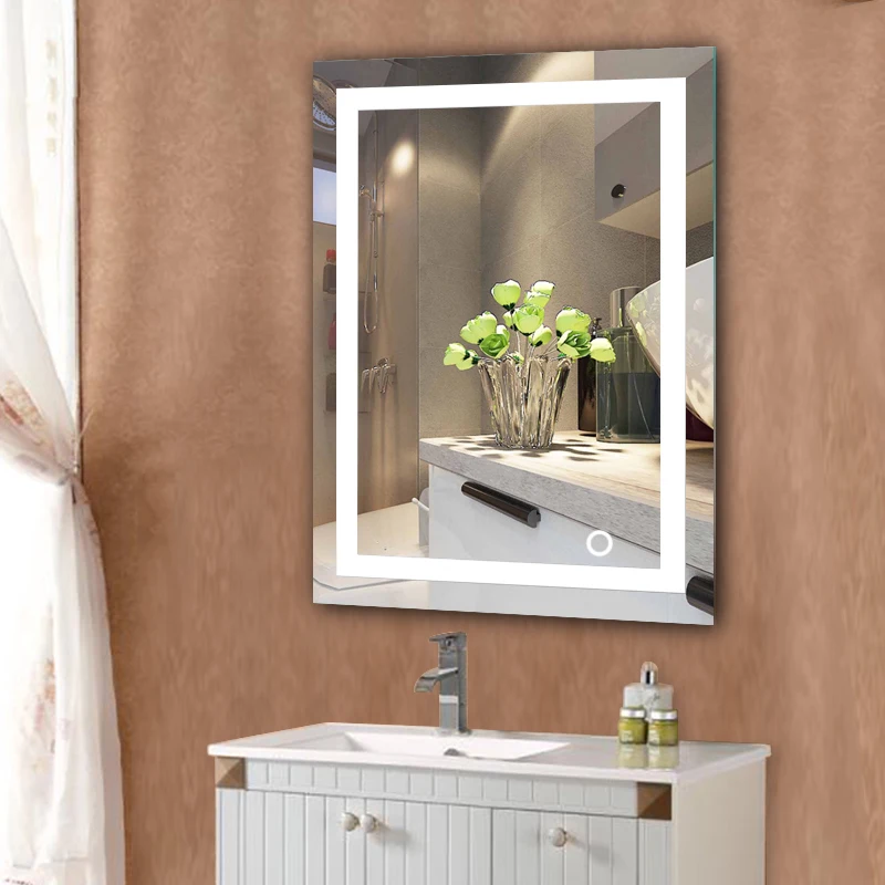 LED Bathroom Mirror Lighted Illuminated Bath Vanity Wall Mirror Touch Cosmetic Makeup Mirror Home Bathroom Decorations HWC
LED Bathroom Mirror Lighted Illuminated Bath Vanity Wall Mirror Touch Cosmetic Makeup Mirror Home Bathroom Decorations HWC