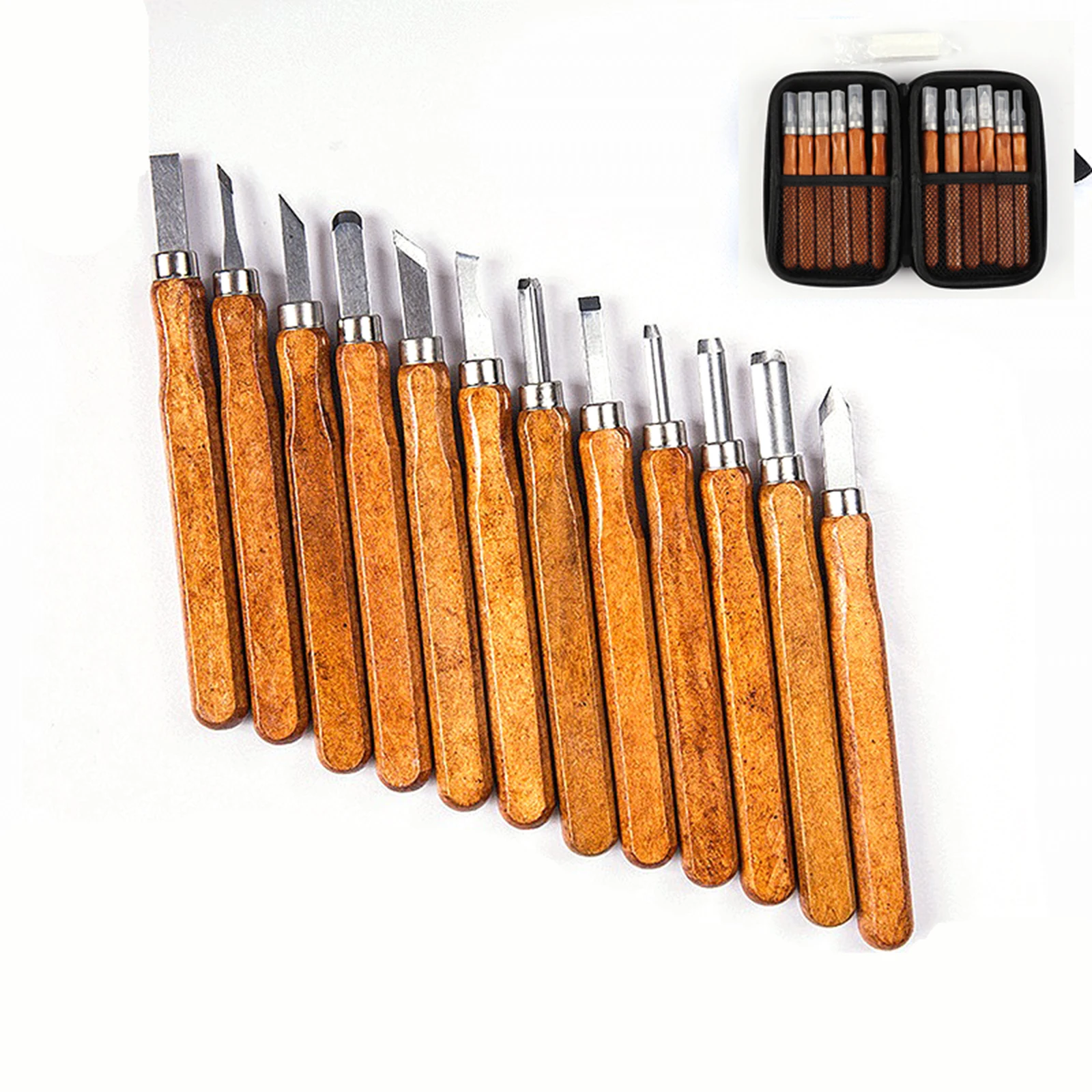 12PCS Cork Carving Knife Set SK2 Carving Knife Fine Art Carving Knife Suitable for Beginners and Professionals
12PCS Cork Carving Knife Set SK2 Carving Knife Fine Art Carving Knife Suitable for Beginners and Professionals