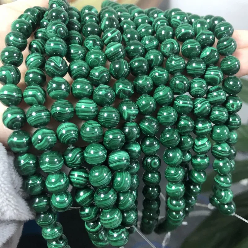 Natural Malachite Stone Beads Round Gem Loose Spacer Beads For Jewelry Making DIY Bracelet Accessories 7.5'' Strands 6/8/10/12mm
Natural Malachite Stone Beads Round Gem Loose Spacer Beads For Jewelry Making DIY Bracelet Accessories 7.5'' Strands 6/8/10/12mm