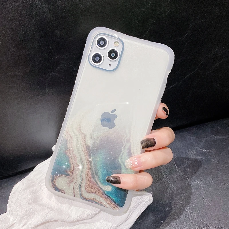 Gradient Marble Shockproof Phone Cases For iPhone 12 11 Pro Max XR XS Max 7 8 Plus X 12 Mini SE 2020 Soft IMD Clear Back Cover
Gradient Marble Shockproof Phone Cases For iPhone 12 11 Pro Max XR XS Max 7 8 Plus X 12 Mini SE 2020 Soft IMD Clear Back Cover