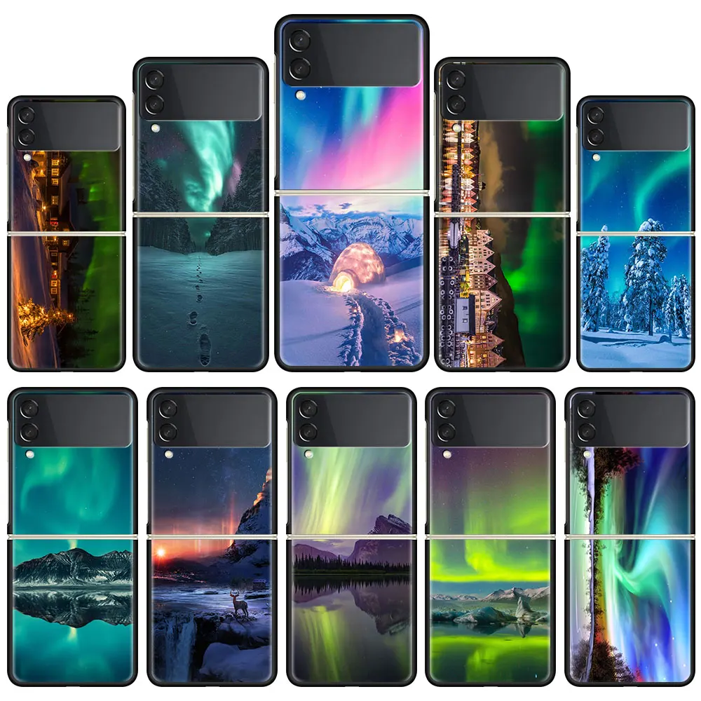 Folding Phone Case Cover For Samsung Galaxy Z Flip Black PC Hard Shell Z Flip3 5G Painted Back Funda Coque Christmas Aurora
Folding Phone Case Cover For Samsung Galaxy Z Flip Black PC Hard Shell Z Flip3 5G Painted Back Funda Coque Christmas Aurora