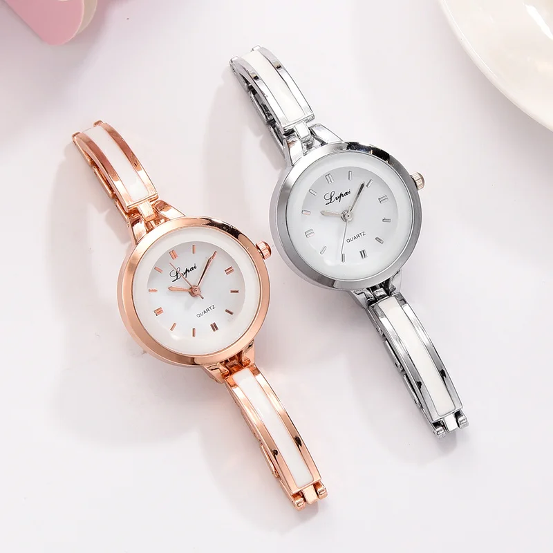 

Lvpai Brand Watches Women Luxury Rose Gold Silver Bracelet Wristwatch Ladies Alloy Simple Casual Quartz Watches Clock