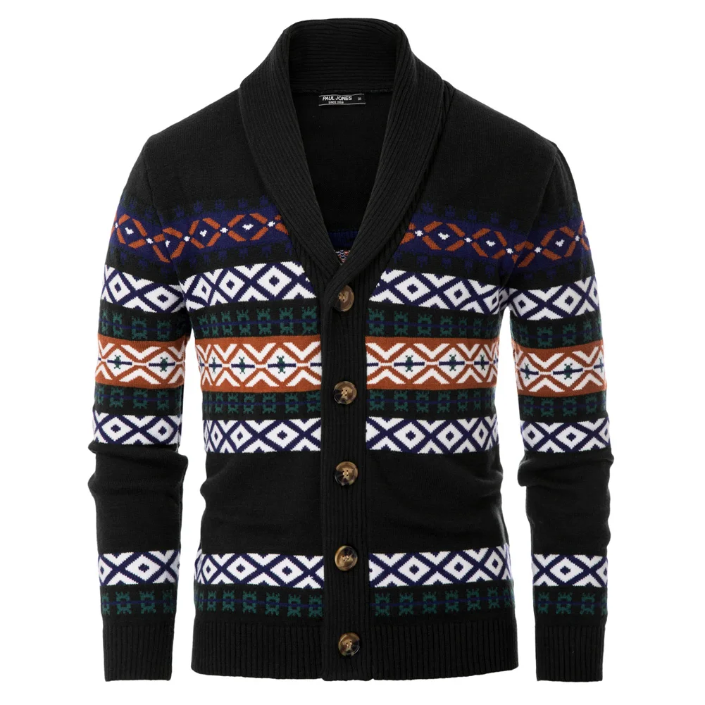 Warm Retro Sweater Men Jumper Clothing Shaw Lapel Cardigan Sweater Long Sleeve Fairisle Pattern Knitwear Casual Contrast Male
Warm Retro Sweater Men Jumper Clothing Shaw Lapel Cardigan Sweater Long Sleeve Fairisle Pattern Knitwear Casual Contrast Male
