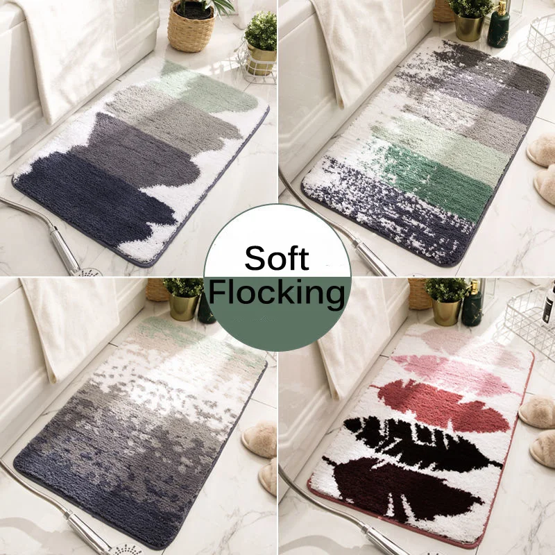 Nordic Bathroom Rugs Soft Cute Non-Slip Toilet Shower Room Absorbent Floor Mat Home Kitchen Flocking Door Carpets om 40x60cm
Nordic Bathroom Rugs Soft Cute Non-Slip Toilet Shower Room Absorbent Floor Mat Home Kitchen Flocking Door Carpets om 40x60cm