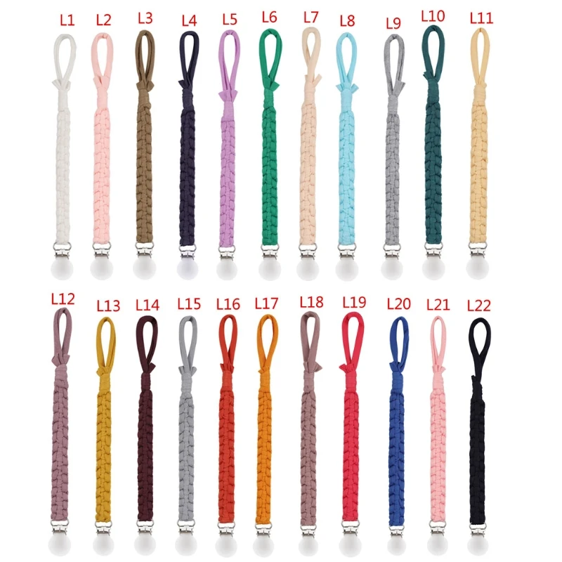 Pacifier Clips Chain Dummy Clip Pacifier Holder Braided Clip Nipple Holder Soother Chain For Infant Baby Feeding
Pacifier Clips Chain Dummy Clip Pacifier Holder Braided Clip Nipple Holder Soother Chain For Infant Baby Feeding