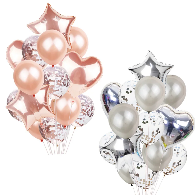 14Pcs Multi Confetti Balloon Happy Birthday Party Balloons Rose Gold Helium Ballons Boy Girl Baby Shower Party Supplies
14Pcs Multi Confetti Balloon Happy Birthday Party Balloons Rose Gold Helium Ballons Boy Girl Baby Shower Party Supplies