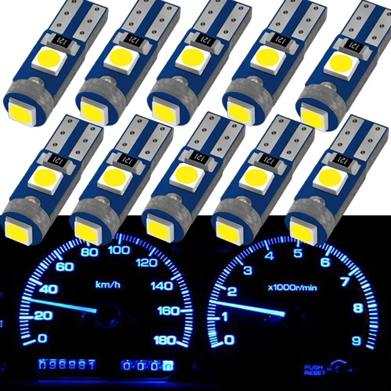 10pcs T5 3030 3SMD LED Car Dashboard Light Instrument Panel Wedge Gauge reading Lamp Motorcycle Indicator Auto Interior Lights
10pcs T5 3030 3SMD LED Car Dashboard Light Instrument Panel Wedge Gauge reading Lamp Motorcycle Indicator Auto Interior Lights