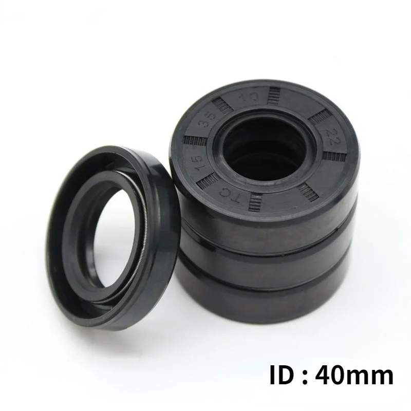 

1PCS ID 40mm NBR Nitrile Rubber Shaft Oil Seal TC40-50/52/55/56/58/60/62/64/68/70/72/75/80/85/90-5/7/8/9/10/12 Nitrile Oil Seal