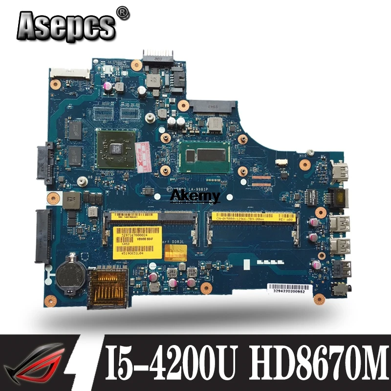 LA 9981P материнская плата для ноутбука Dell Inspiron 15R 3537 5537 оригинальная I5 4200U