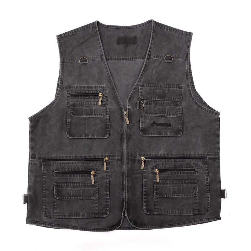 2021 Men's Multi-Pocket Photography Vest Outdoor Canvas Reporter Fishing Vest
2021 Men's Multi-Pocket Photography Vest Outdoor Canvas Reporter Fishing Vest