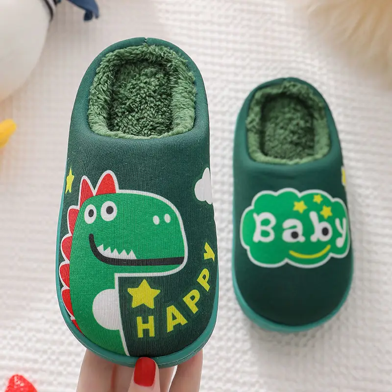 Cartoon Dinosaur Cartoon Warm Autumn and Winter Home Household Cotton Shoes Children Cotton Slippers Fluffy Slippers Kid Shoes 
Cartoon Dinosaur Cartoon Warm Autumn and Winter Home Household Cotton Shoes Children Cotton Slippers Fluffy Slippers Kid Shoes