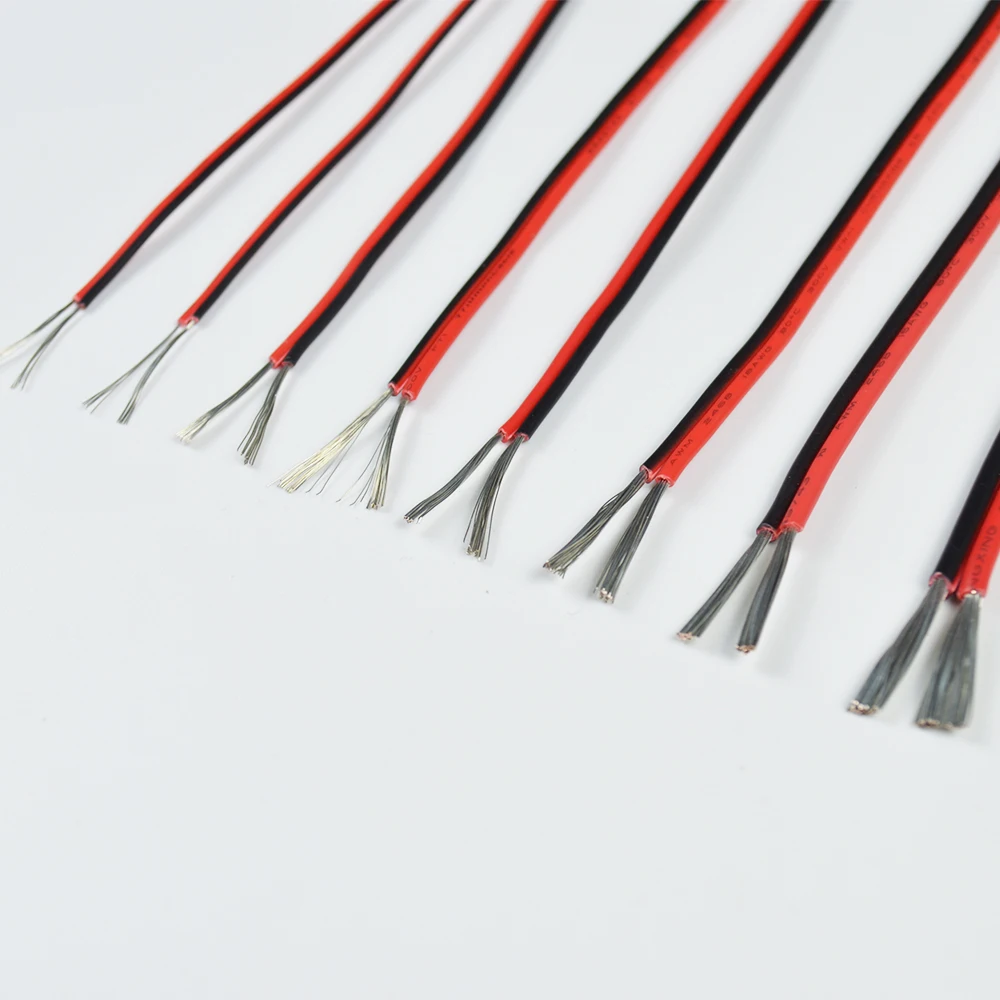 UL2468 2/5 /10M 2 Pin 28 26 24 22 20 18 16 14 AWG Electrical Copper Wire LED Lamp Lighting Red Black PVC Extension | Обустройство