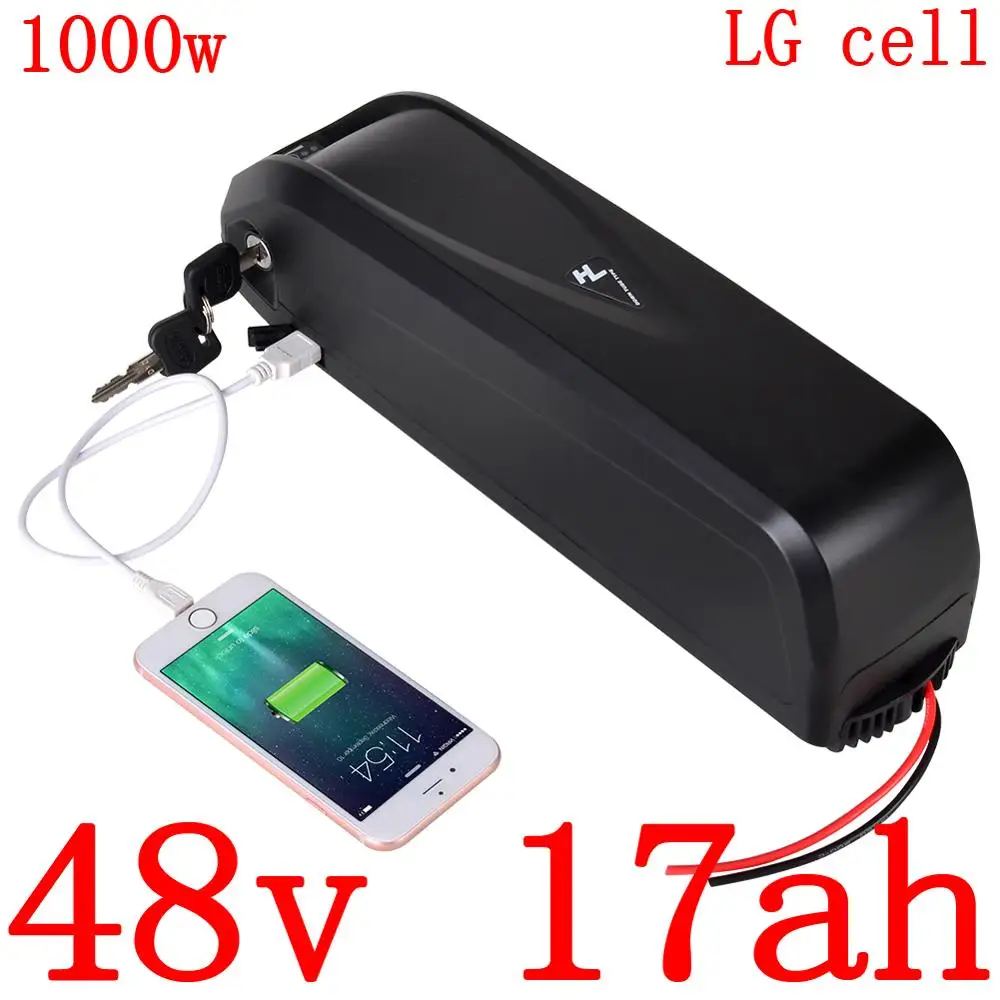 

36V 48V 52V ebike battery hailong LG 18650 Cell 10ah 13ah 15ah 17ah 20ah electric bike bateria Lithum For 500W 750W 1000W Motor