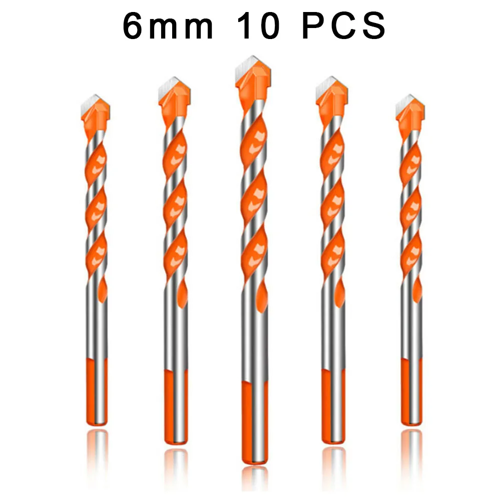 10Pcs Triangle Drill Bit Multifunctional Hand Tool 6mm For Metal Wood Glass Steel Wood Hole Cutter Cone Drill
10Pcs Triangle Drill Bit Multifunctional Hand Tool 6mm For Metal Wood Glass Steel Wood Hole Cutter Cone Drill