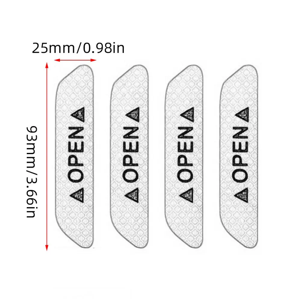 4PCS/SET Car Styling Warning Car Sticker Affixed To The Door To Open The Door Crash Safety Warning Stickers Reflective
4PCS/SET Car Styling Warning Car Sticker Affixed To The Door To Open The Door Crash Safety Warning Stickers Reflective
