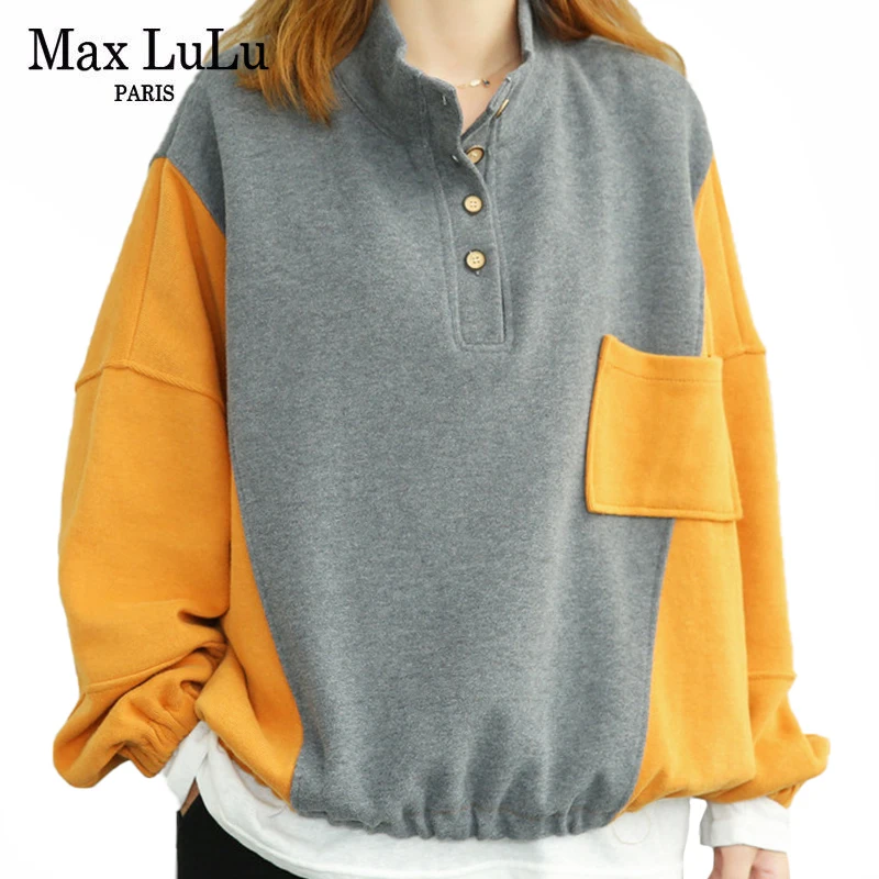 Осенне-весенняя Свободная Толстовка Max LuLu 2021 в Корейском стиле женская серая желтая одежда женские толстовки с длинным рукавом и высоким во...
Осенне-весенняя Свободная Толстовка Max LuLu 2021 в Корейском стиле женская серая желтая одежда женские толстовки с длинным рукавом и высоким во...
